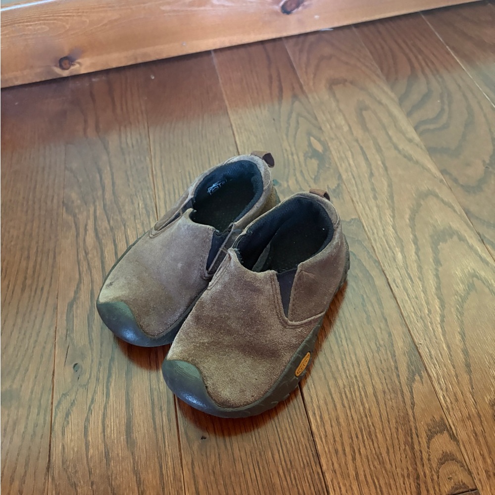 Keen Brown Little Toddler Boys Kids Slip-On Shoes Outdoor Leather 7 8